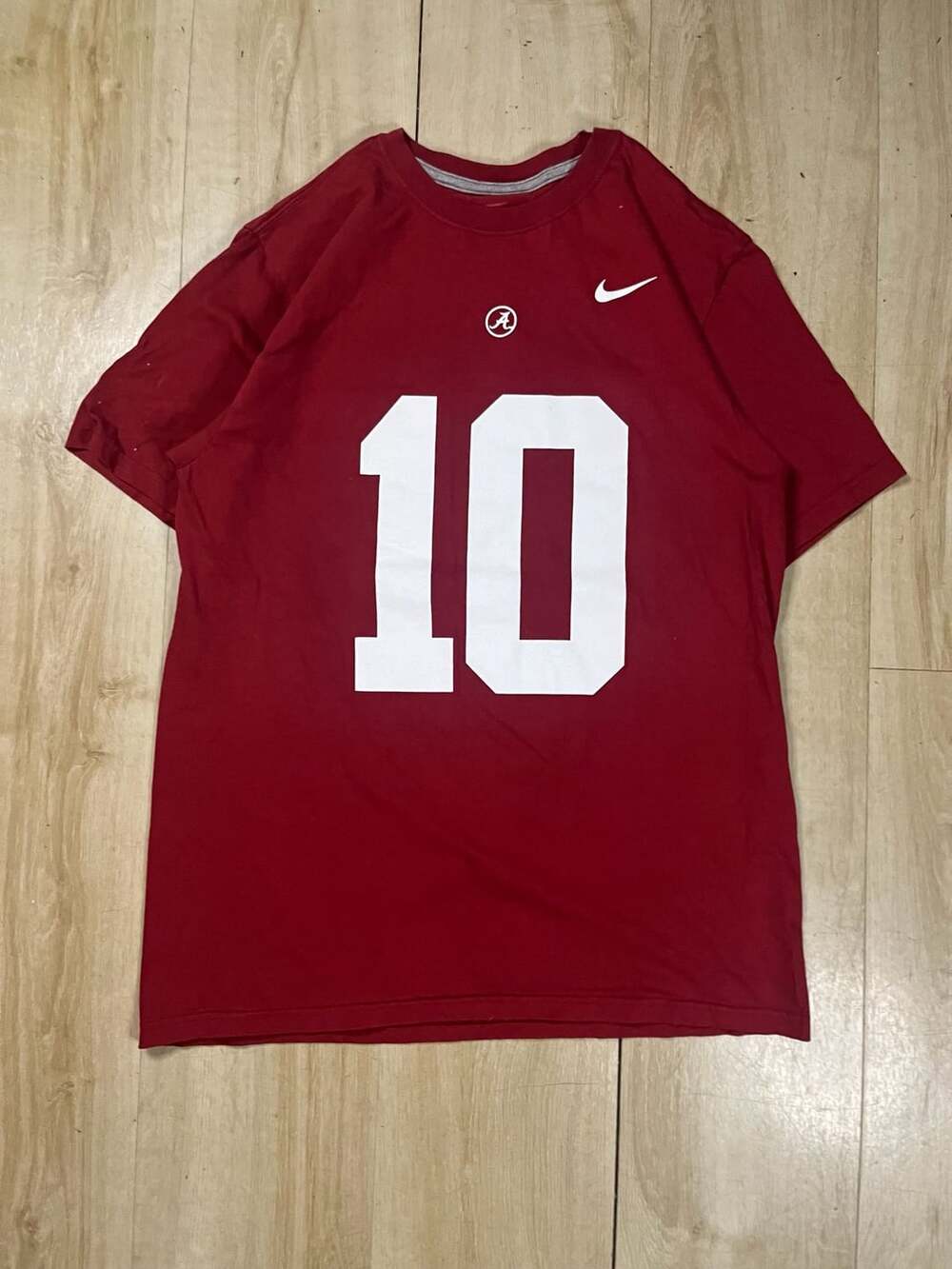 Nike Alabama Crimson Tide #10 Football T-Shirt Jersey Size L